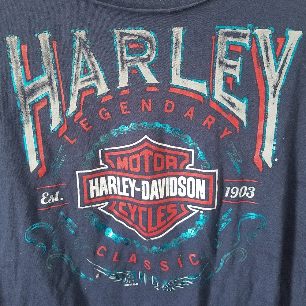 Size Large Harley Davidson womens long sleeve top